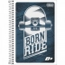 CADERNO PEQUENO ESPIRAL CPM 96FLS MAIS + TILIBRA CAPA BORN TO RIDE