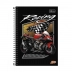 CADERNO PEQUENO ESPIRAL CPM 96FLS MAIS + TILIBRA CAPA MOTO RACING