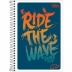 CADERNO PEQUENO ESPIRAL CPM 96FLS MAIS + TILIBRA CAPA RIDE THE WAVE