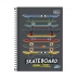 CADERNO PEQUENO ESPIRAL CPM 96FLS MAIS + TILIBRA CAPA SKATEBOARD