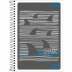 CADERNO PEQUENO ESPIRAL CPM 96FLS MAIS + TILIBRA CAPA WARNING SHARK AREA