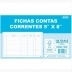 FICHA DE CONTAS CORRENTES 5X8 SD PCT/100 REF. 10038