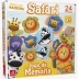 JOGO DA MEMORIA EM MADEIRA SAFARI LEAO 3D 24 PCS REF. 2419