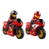 JOGO LEGO CITY TRANSPORTADOR DE MOTOCICLETAS DE CORRIDA