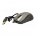 MOUSE OPTICO USB INOVA ERGONOMICO REF. MOU-8606 COR PRATA C/ PRETO