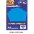 PAPEL A4 COLOR 180G AZUL OFF PAPER REF. 10507