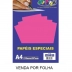 PAPEL A4 COLOR 180G PINK LUMI OFF PAPER REF. 10586