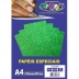 PAPEL A4 GLITTER 180G VERDE CX C/5FLS OFF PAPER REF. 10453