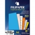 PAPEL A4 COLOR 180G AZUL FILICOLOR REF. 3416